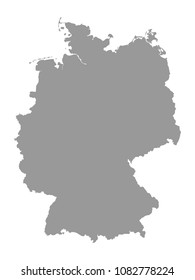 Vector illustration of a Grey Map of 