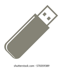 Ilustración vectorial del icono de la pluma gris
