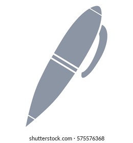 Vector Illustration of Grey Pen Icon
