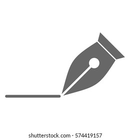 Vector Illustration of Grey Pen Nip Icon
