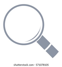 Vector Illustration of Grey Search Icon
