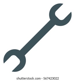 Vector Illustration of Grey Spanner Icon
