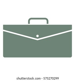 Vektorgrafik des Gray-Suitcase-Symbols

