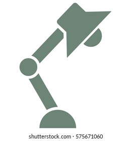 Vector Illustration of Grey Table Lamp Icon
