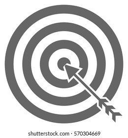 Vector Illustration of Grey Target Icon
