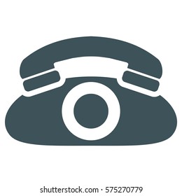 Ilustración vectorial del icono del teléfono gris
