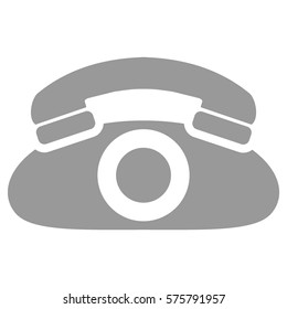 Ilustración vectorial del icono del teléfono gris
