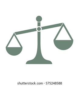 Vector Illustration of Grey Weight Scale Icon
