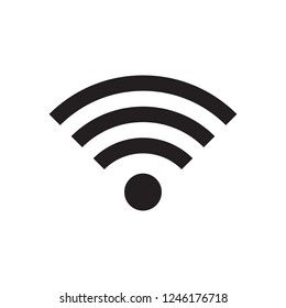 Vector Illustration of Grey Wifi Icon