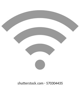 Vektorgrafik des grauen WiFi-Symbols
