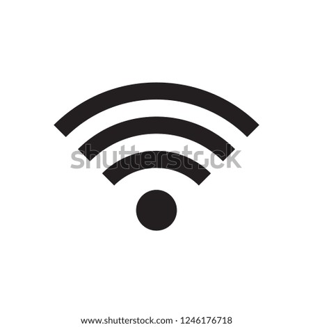 Vector Illustration of Grey Wifi Icon