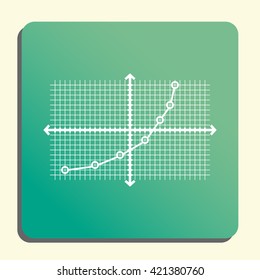 Vector Illustration Grid Chart Line Sign Stock Vector (Royalty Free ...