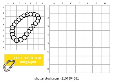 Vektorgrafik des Raster Copy-Puzzle-Spiels mit Perlenperlmutt