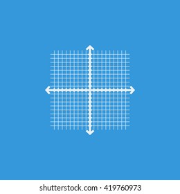 Vector illustration of grid square chart icon. Premium quality web icon.
