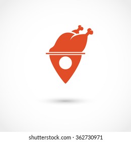 Vector illustration of a grill restaurant tag. Eps 10, contains transparency