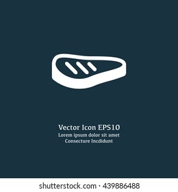 Vector illustration of grilled meat icon