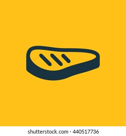 Vector illustration of grilled meat icon