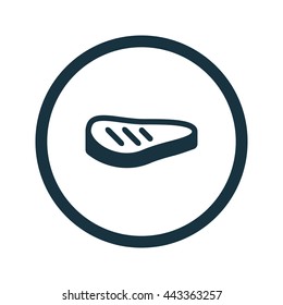 Vector illustration of grilled meat icon
