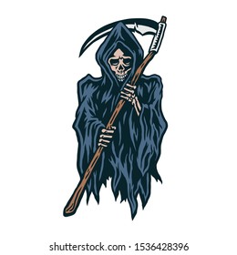 
Vector illustration of grim reaper