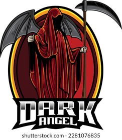 Vector illustration of grim reaper with premium quality stock vector