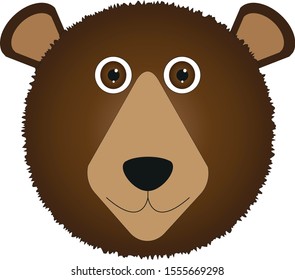 vector illustration of a grizzly bear