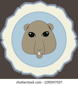 Vector illustration for Groundhog day. All elements are located on separate layers.