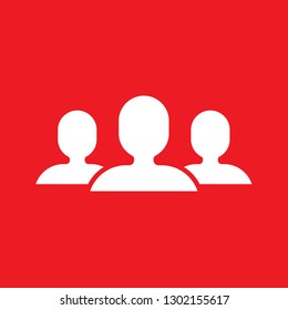 Vector Illustration of group icon, EPS10. 
