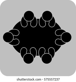 Vektorgrafik des Gruppenpersonentafelsymbol
