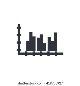 Vector illustration of group stats icon. Premium quality web icon.