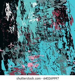 Vector illustration of grunge background with textured effect. Multi colored design. 