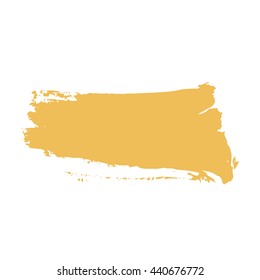 Vector illustration. Grunge brush. A spot of paint on a white background.The texture is round brush. 
