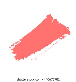 Vector illustration. Grunge brush. A spot of paint on a white background.The texture is round brush. 