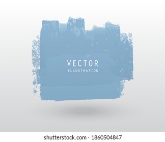 Cartel en blanco de color pintado con el estilo de pincel grunge de la ilustración del vector. Elemento de diseño abstracto.
