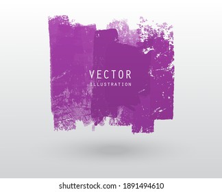 Vector illustration grunge brush style paint coloured blank banner. Abstract design element.