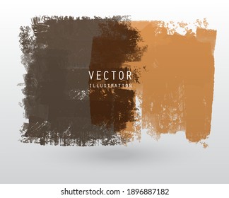 Cartel en blanco de color pintado con el estilo de pincel grunge de la ilustración del vector. Elemento de diseño abstracto.