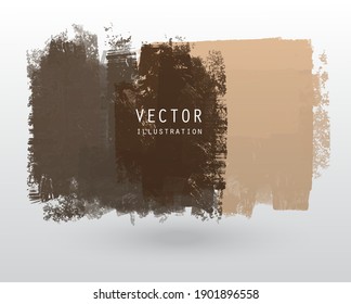 Vector illustration grunge brush style paint coloured blank banner. Abstract design element.