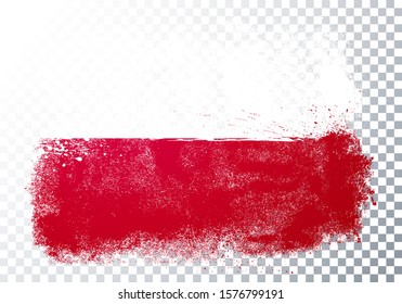 Vector Illustration Grunge And Distressed Flag Of Poland