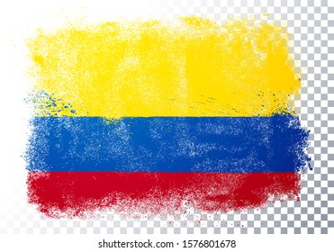 Vector Illustration Grunge And Distressed Flag Of Colombia