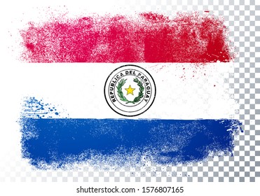 Vector Illustration Grunge And Distressed Flag Of Paraguay