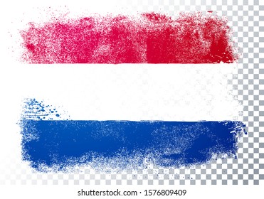 Vector Illustration Grunge And Distressed Flag Of Netherlands
