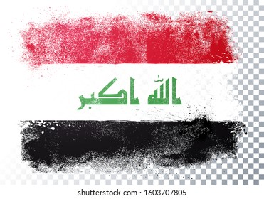 Vector Illustration Grunge And Distressed Flag Of Iraq