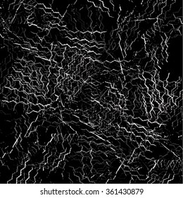 Vector illustration of grunge distressed pattern background. Black and white stripes.
