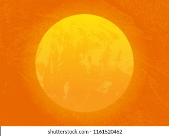 Vector illustration of grunge moon background.Grunge banner design for holiday greeting card.