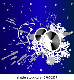 vector illustration. Grunge Party Box in Stereo. vector illustration. In the gallery also available XXL jpeg image made from vector