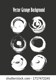 Vector illustration in grunge style with brush imitating elements.