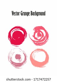 Vector illustration in grunge style with brush imitating elements.