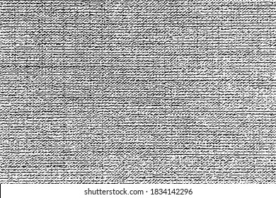 Vector illustration. Grunge textile backdrop. Slim lines. Parallel and intersecting lines. Abstract pattern. Abstract texture surface. Back and white color. Panoramic background.