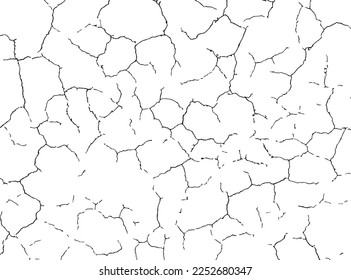 Vector illustration grunge texture chacked paint old wall