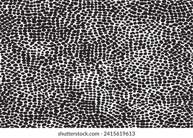 Vector illustration of a grunge texture outlined in black with a textured appearance, isolated on a white background