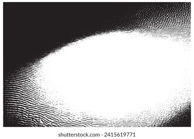 Ilustración vectorial de una textura gruesa delineada en negro con un aspecto texturado, aislada sobre un fondo blanco